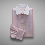 Andre Stripe Shirt // Pink + Blue (US: 15.5R)
