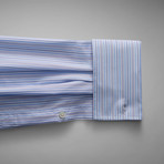Jonathon Stripe Shirt // Pale Blue + White (US: 14.5R)