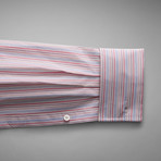 Andre Stripe Shirt // Pink + Blue (US: 13L)