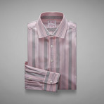 Piumino Fine Stripe Shirt // Pale Pink + Gray (US: 13L)
