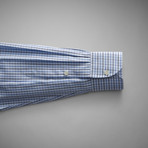 Grid Check Shirt // Pale Blue + Blue (US: 15.5R)