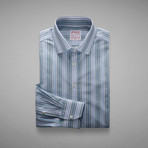 Wiltshire Double Stripe Shirt // Pale Blue + White (US: 15.5R)