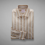 Wiltshire Double Stripe Shirt // Yellow + White (US: 13L)
