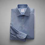 Grid Check Shirt // Pale Blue + Blue (US: 15.5R)