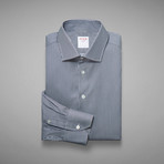 Travel Twill Micro Stripe Shirt // Navy + White (US: 13L)