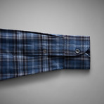 Highlands Check Shirt // Blue + Navy (2XL)