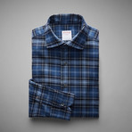 Highlands Check Shirt // Blue + Navy (2XL)