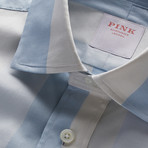 Oxford 70 Wide Stripe Shirt // Pale Blue + Neutral (XL)