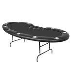 Prestige Poker Table // Folding Legs // Velveteen (Black)