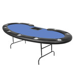 Prestige Poker Table // Folding Legs // Velveteen (Black)