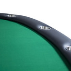 Prestige X Poker Table // Wood Pedestal Legs // Velveteen (Black)