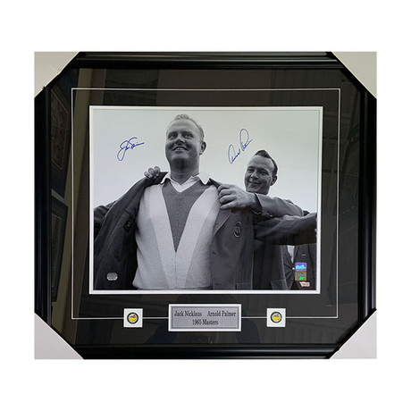 Arnold Palmer + Jack Nicklaus // Autographed Photo Display