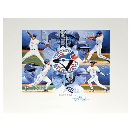 Pat Borders // Autographed Lithograph // Toronto Blue Jays // World Series MVP