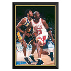 "Legends" Jordan + Bryant // Framed Canvas Print // Facsimile Signatures