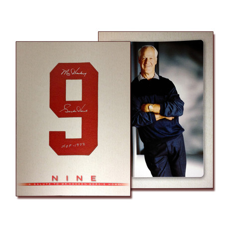 Gordie Howe // Autographed "Nine" Paperback Book
