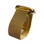 24K Gold Apple Watch Series 5 // With Gold Milanese Loop Band // 44mm (40 mm)