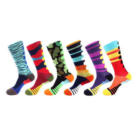 Stride Athletic Socks III // Multicolor // Pack of 6