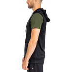 Day Run Sleeveless Hoodie // Black (L)