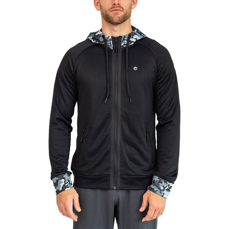 Marathon Zip Hoodie // Black (S)