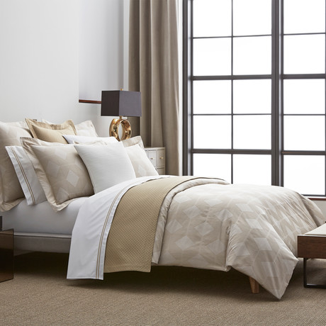 Motif Duvet // Ivory + Beige (Queen)