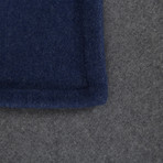 Amelie Blanket (Gray + Blue)