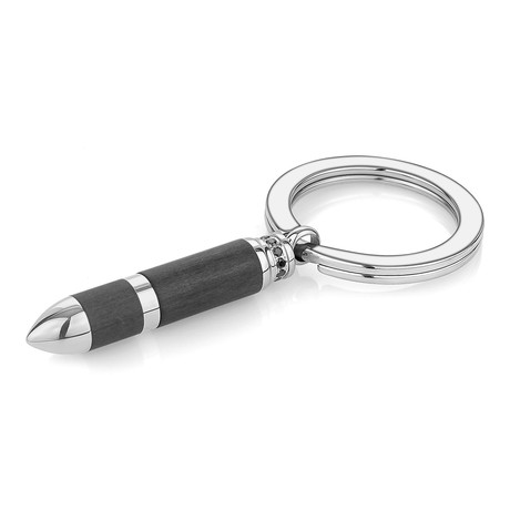 Bullet Keychain // Silver + Black