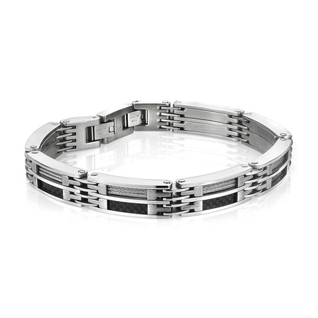 Cable Link Bracelet // Silver (S)