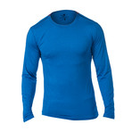 Everyday Long-Sleeve Fitness Tech T // Blue (L)