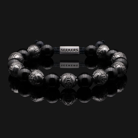 Prestige Onyx Black Bracelet // Gold + Black (X-Small)