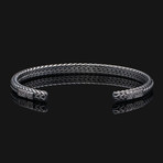Snake Cuff Bracelet // Silver