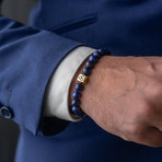 Essential Lapis Lazuli Bracelet // Gold + Blue (X-Small)