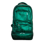 Luxury Travel Bag // Tumbled Leather // Emerald Green