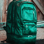 Luxury Travel Bag // Tumbled Leather // Emerald Green