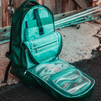 Luxury Travel Bag // Tumbled Leather // Emerald Green