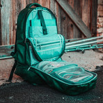 Luxury Travel Bag // Tumbled Leather // Emerald Green