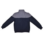 Zip-Up Jacket // Black + Gray (XS)