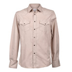 Button-Up Shirt // Tan (XS)