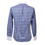 Brunello Cucinelli // Button-Up Shirt // Blue + White (XS)