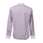 Brunello Cucinelli // Button-Up Shirt // White + Brown (XS)