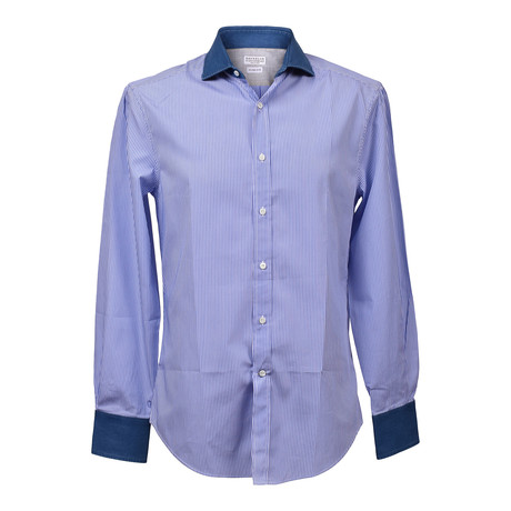 Brunello Cucinelli // Button-Up Shirt // Light Blue (XS)