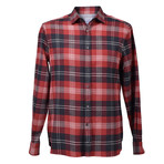 Brunello Cucinelli // Button-Up Shirt // Red + Black (XS)