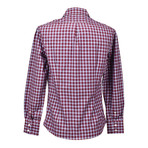 Brunello Cucinelli // Button-Up Shirt // Red + Blue (XS)