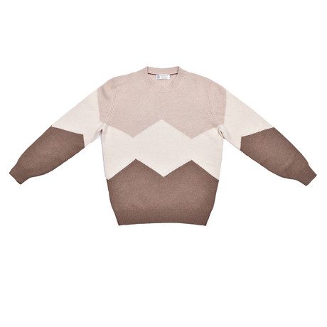 Christopher Sweater // Beige + Cream + Brown (Euro: 46)