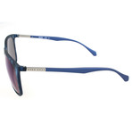 Hugo Boss // Men's 0823 Polarized Sunglasses // Blue Havana