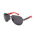 Men's 0669 Polarized Sunglasses // Dark Ruthenium + Carbon Red