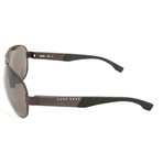 Men's 0915 Sunglasses // Matte Brown + Black