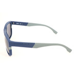 Men's 0916 Sunglasses // Matte Blue + Gray