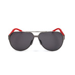 Men's 0669 Polarized Sunglasses // Dark Ruthenium + Carbon Red