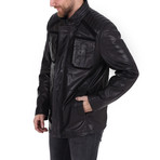 Ethan Leather Jacket // Black (XL)