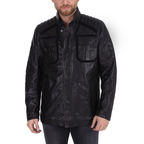 Ethan Leather Jacket // Black (XS)